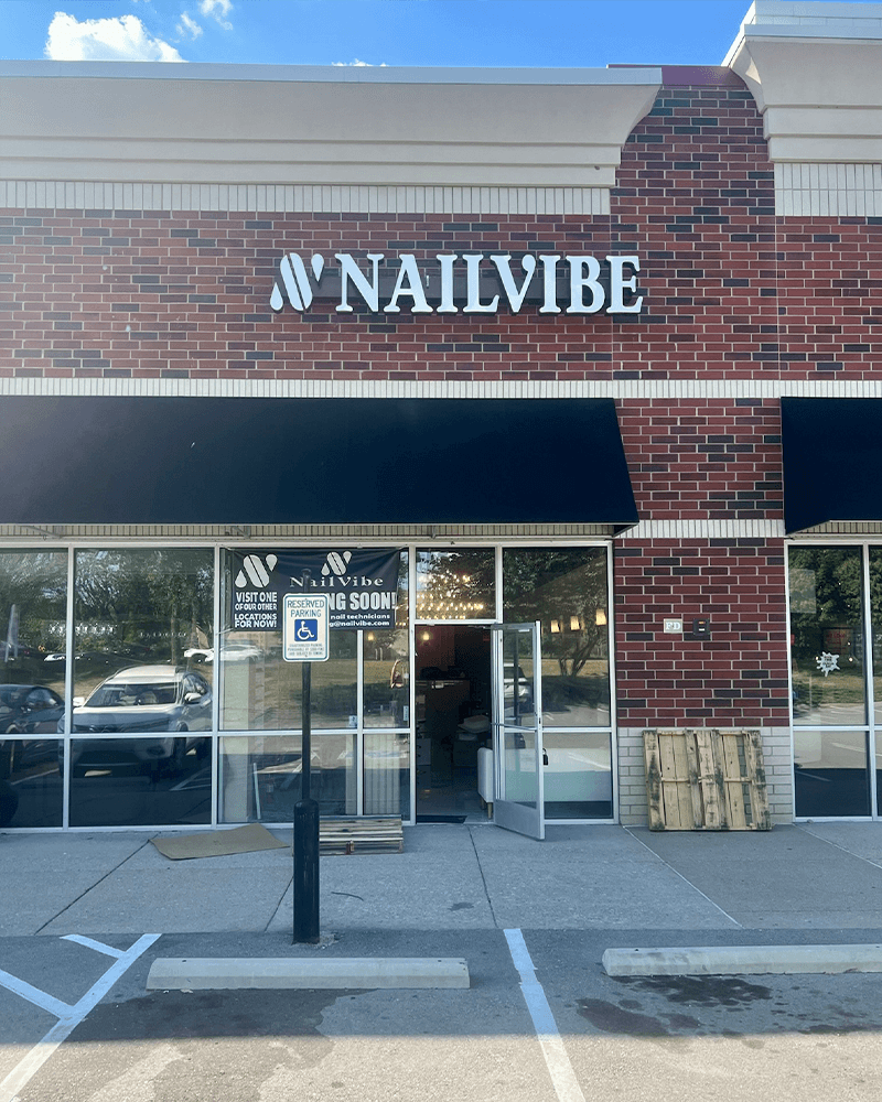 Salon interior at NailVibe Cool Springs in Franklin, Tennessee