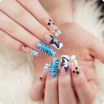 Creative nail art by NailVibe Cool Springs